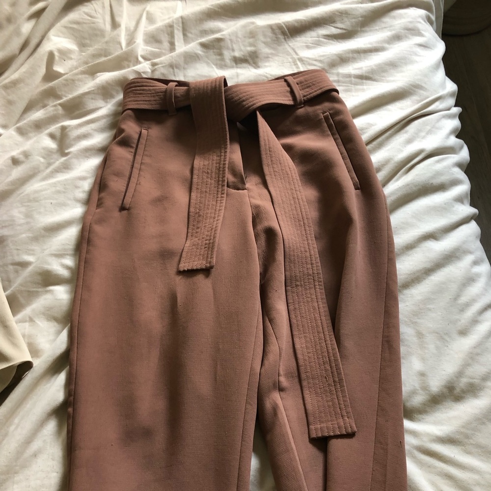 Aritzia Wilfred Jallade Pant Rose Gold Beige 0 XS